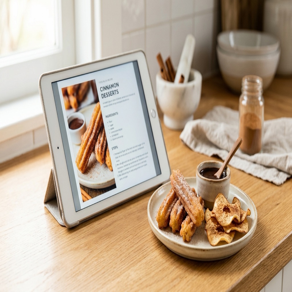 The Air Fryer Dessert Collection on a tablet