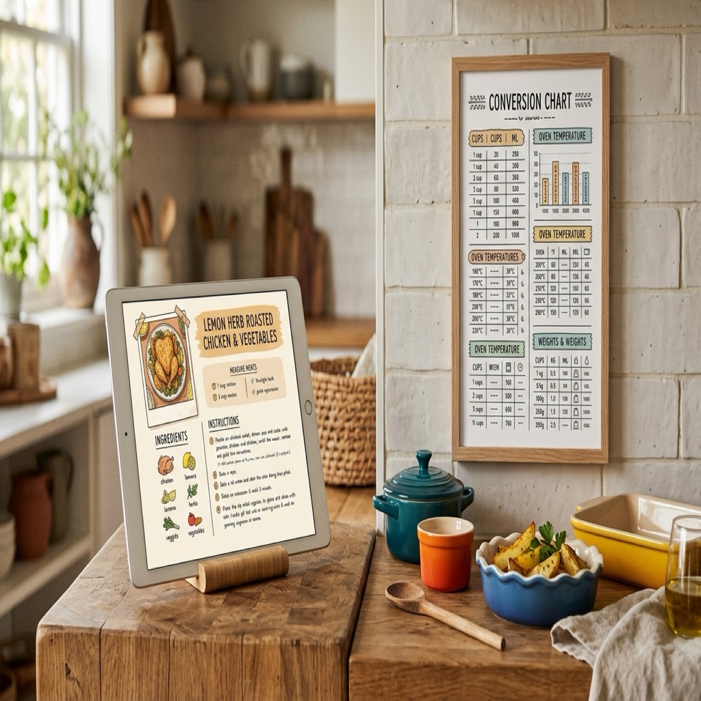 The Air Fryer Lifetime Recipe Club Bundle on a tablet